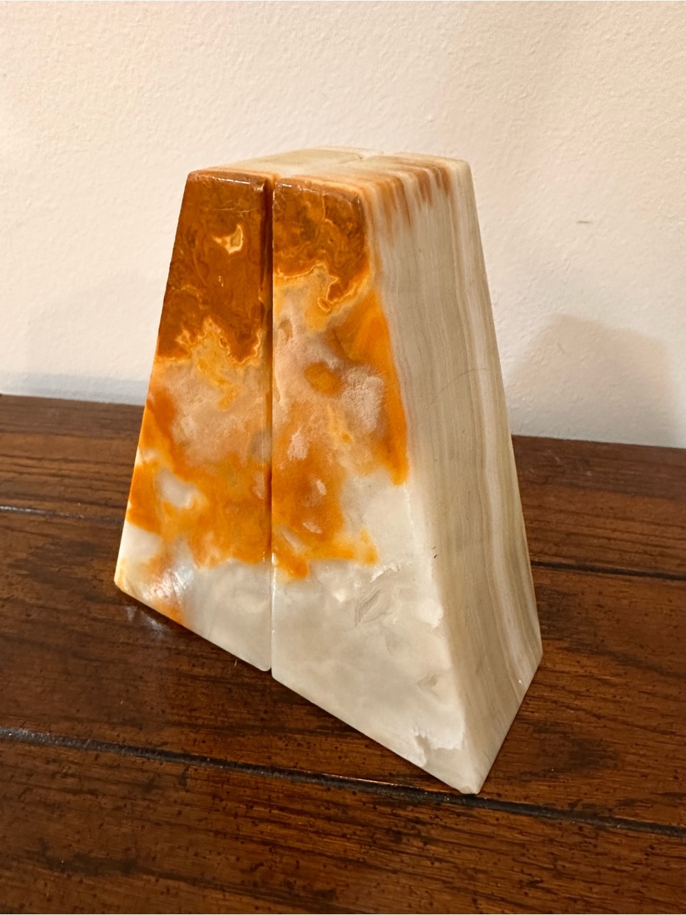 Vintage made in Mexico onyx bookends